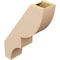 Ekena Millwork 5-inch W x 16-inch D x 22-inch H Ridgewood Rough Cedar Woodgrain TimberThane Knee Brace, Primed BRCUR05X16X22RIDRCPR - alternate 4